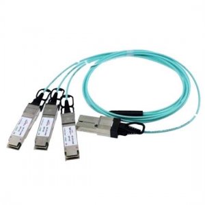 1m(3.3ft) Generic Compatible 120G CXP to 3x40G QSFP+ Breakout Active Optical Cable