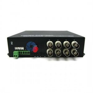 8 Channel Video & 1channel Data & 8 channel Audio & Ethernet to Fiber SM 20km Optical Video Multiplexer