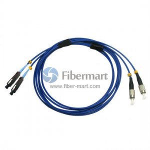 FC/UPC to MU/UPC Duplex Singlemode 9/125 Armored Patch Cable