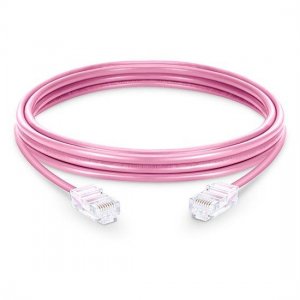 Cat6 Nonbooted Unshielded (UTP) Ethernet Network Patch Cable, Pink PVC, 10m (32.81ft)