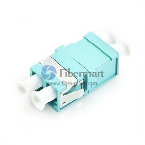 LC/UPC to LC/UPC OM3 Duplex Plastic Fiber Adapter
