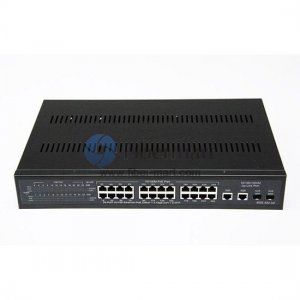 24-Port 10/100M POE Switch with 2-Port Giga Combo SFP Slot