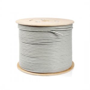 100m (328ft) Spool Cat5e Unshielded(UTP) Solid PVC Bulk Ethernet CableGray