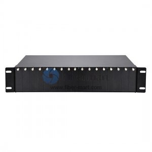 16 Slots Fiber Media Converter Rack Chassis with Dual Power