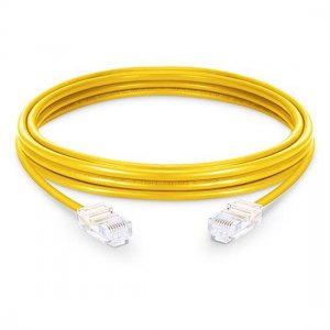 Cat6 Nonbooted Unshielded (UTP) Ethernet Network Patch Cable, Yellow PVC, 10m (32.81ft)