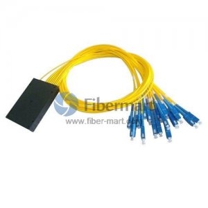 1x18 FBT Splitter Singlemode Dual Window Fiber Splitter with ABS Box