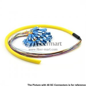 48-fiber 0.9mm 9/125 Single-mode LC/SC/ST/FC Bunch Pigtail