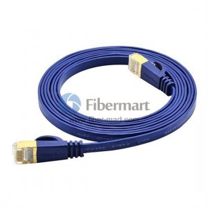 Category 7 Cat7 Network Patch Cable Flat 10m Blue