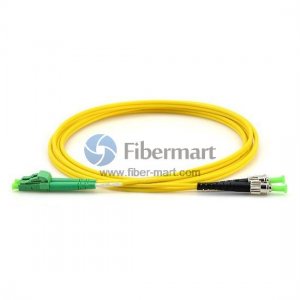 LC/APC to ST/APC Singlemode 9/125 Duplex Fiber Patch Cable