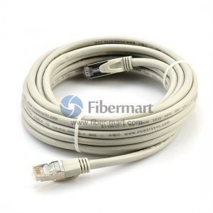 Cat7 SFTP Golden shield RJ45 connection Network jumpers 1m White