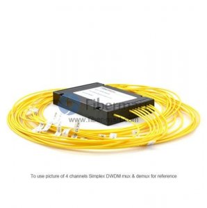 8 channels, Type A, Pigtailed Module, Simplex BIDI, DWDM Mux & Demux