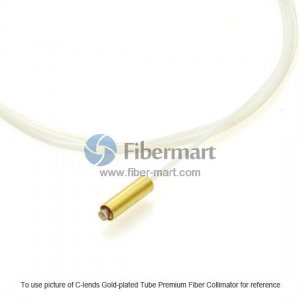 2M Dual Fiber 1310nm C-lens Gold-plated Tube Premium Fiber Collimator 5mm WD 250um