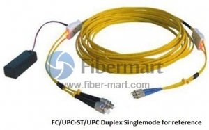 FC/APC-ST/APC Duplex Single-mode (9/125) Tracer fiber patch cord