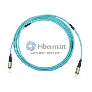 FC-FC Simplex OM4 50/125 Multimode Armored Fiber Patch Cable