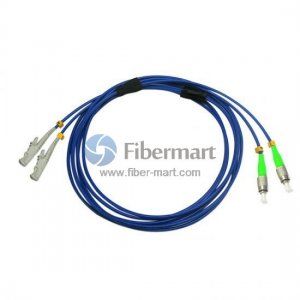 FC/APC to E2000/UPC Duplex Singlemode 9/125 Armored Patch Cable