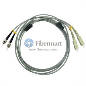 SC/UPC to ST/UPC Duplex Multimode 62.5/125 OM1 Armored Patch Cable