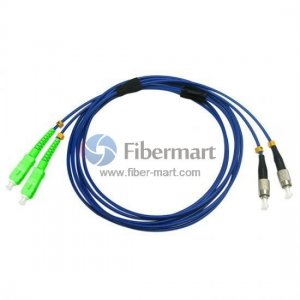 SC/APC to FC/UPC Duplex Singlemode 9/125 Armored Patch Cable