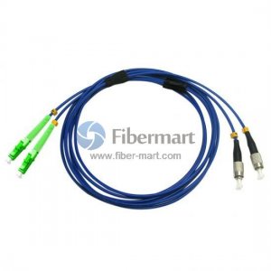 LC/APC to FC/UPC Duplex Singlemode 9/125 Armored Patch Cable