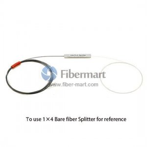 1x4 Polarization Maintaining Bare Fiber PLC Splitter Slow Axis 250μm Bare Fiber