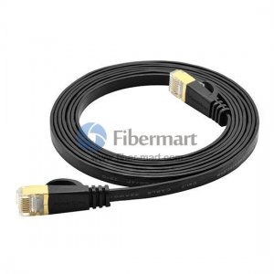 Category 7 Cat7 Network Patch Cable Flat 7m Black