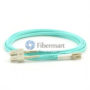 SC-LC Duplex OM4 50/125 Multimode Fiber Patch Cable