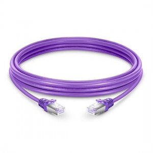 Cat6 Snagless Booted Shielded (STP) Ethernet Network Patch Cable, Purple PVC, 10m (32.81ft)