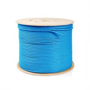 305m (1000ft) Spool Cat5e Unshielded(UTP) Solid PVC Bulk Ethernet CableBlue