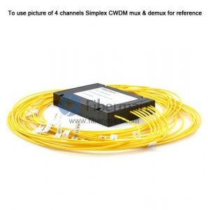 8 channels, Type A, ABS Pigtailed Module, Simplex BIDI Transmission, CWDM Mux & Demux