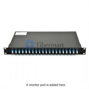 8 channels 1RU Rack Mount Duplex DWDM OADM East-and-West