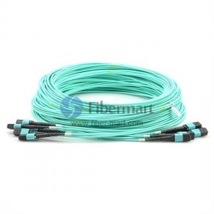 72 Fibers OM4 Multimode 24 Strands MTP Trunk Cable 3.0mm LSZH/Riser