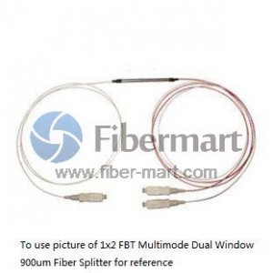 1x4 FBT Multimode Dual Window 900um Fiber Splitter