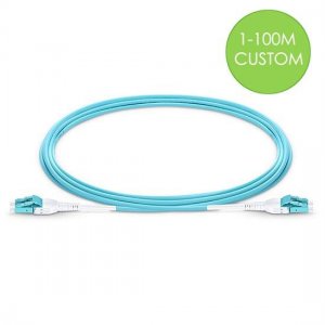LC UPC to LC UPC Duplex 3.0mm OM3 Uniboot Fiber Patch Cable Custom Length