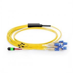 48 Fibers OM3 Multimode 24 Strands MPO Harness Cable 3.0mm LSZH/Riser