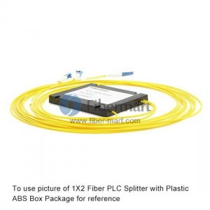 1x128 PLC Fiber Splitter Singlemode ABS Box Package