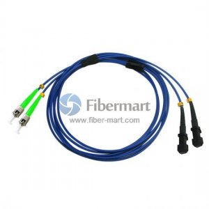 ST/APC to MTRJ/UPC Duplex Singlemode 9/125 Armored Patch Cable