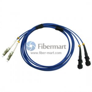 LC/UPC to MTRJ/UPC Duplex Singlemode 9/125 Armored Patch Cable