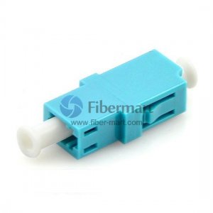 LC/UPC转LC/UPC OM3单工塑料光纤适配器