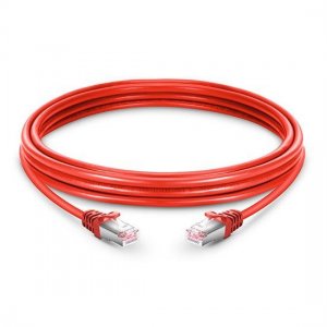 Cat6 Snagless Booted Shielded (STP) Ethernet Network Patch Cable, Red PVC, 10m (32.81ft)