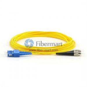 FC-SC Duplex OS2 9/125 Single-mode Fiber Patch Cable