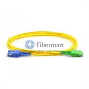 SC/UPC to SC/APC Singlemode 9/125 Duplex Fiber Patch Cable