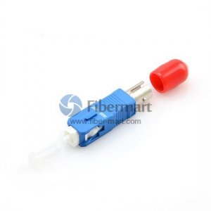 ST Female to SC Male Singlemode Simplex Fiber Adapter