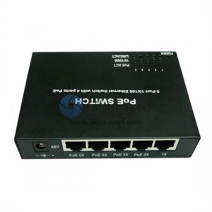 5-Port 10/100M POE Switch with 4-Port POE