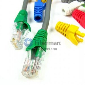 Cat5e RJ45 Network Cable Plug Colored Boot Claws Type with Cap 100/Pkg