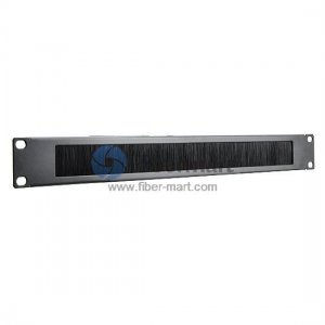 1U Metal Horizontal Cable Management Panel with Brush