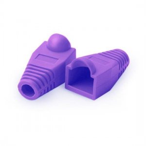 RJ45 Snagless Boot Cover 6.0mm OD Purple, 50/Pack