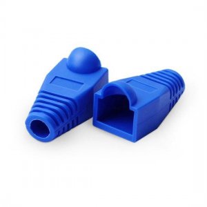 RJ45 Snagless Boot Cover 6.0mm OD Blue, 50/Pack
