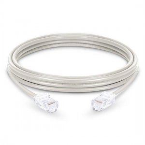 Cat6 Nonbooted Unshielded (UTP) Ethernet Network Patch Cable, White PVC, 10m (32.81ft)