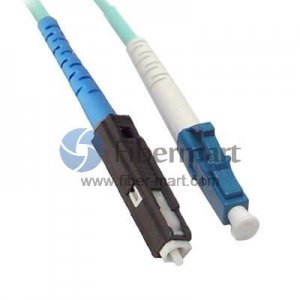 LC-MU Simplex OM4 50/125 Multimode Fiber Patch Cable