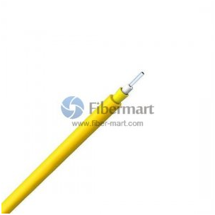 a yellow fiber optic cable